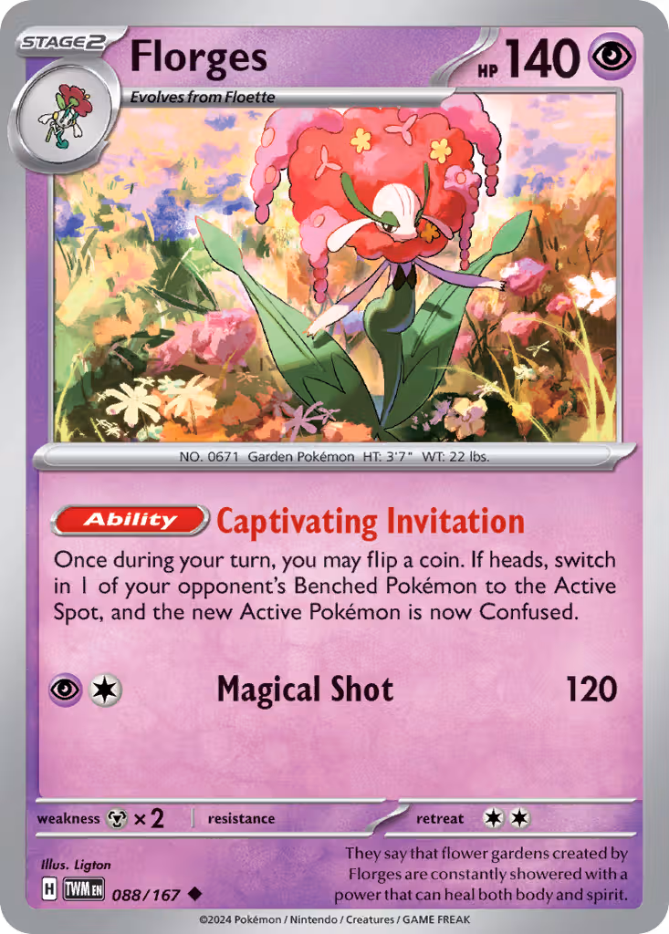 Florges 88/167 Pokemon card