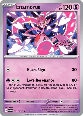 Enamorus 93/167 Pokemon card