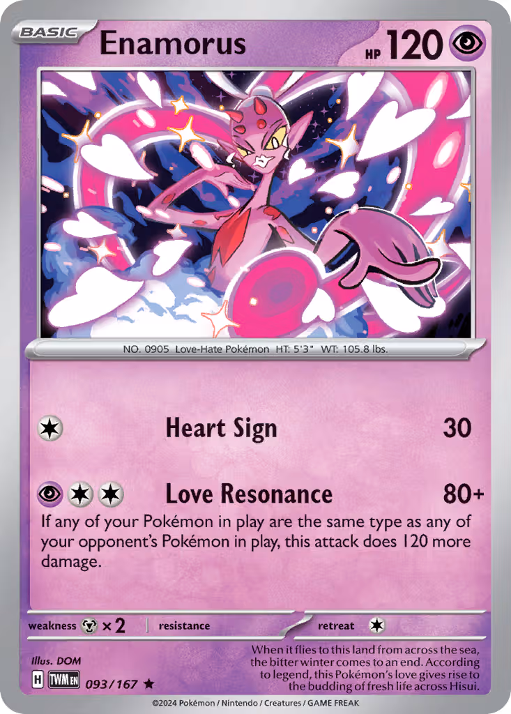 Enamorus 93/167 Pokemon card