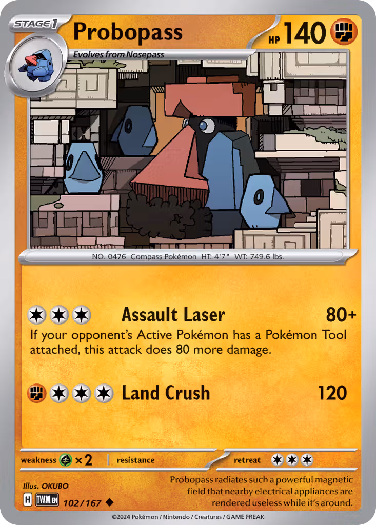 Probopass 102/167 Pokemon card