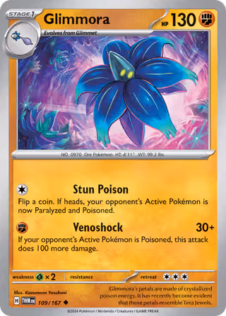 Glimmora 109/167 Pokemon card