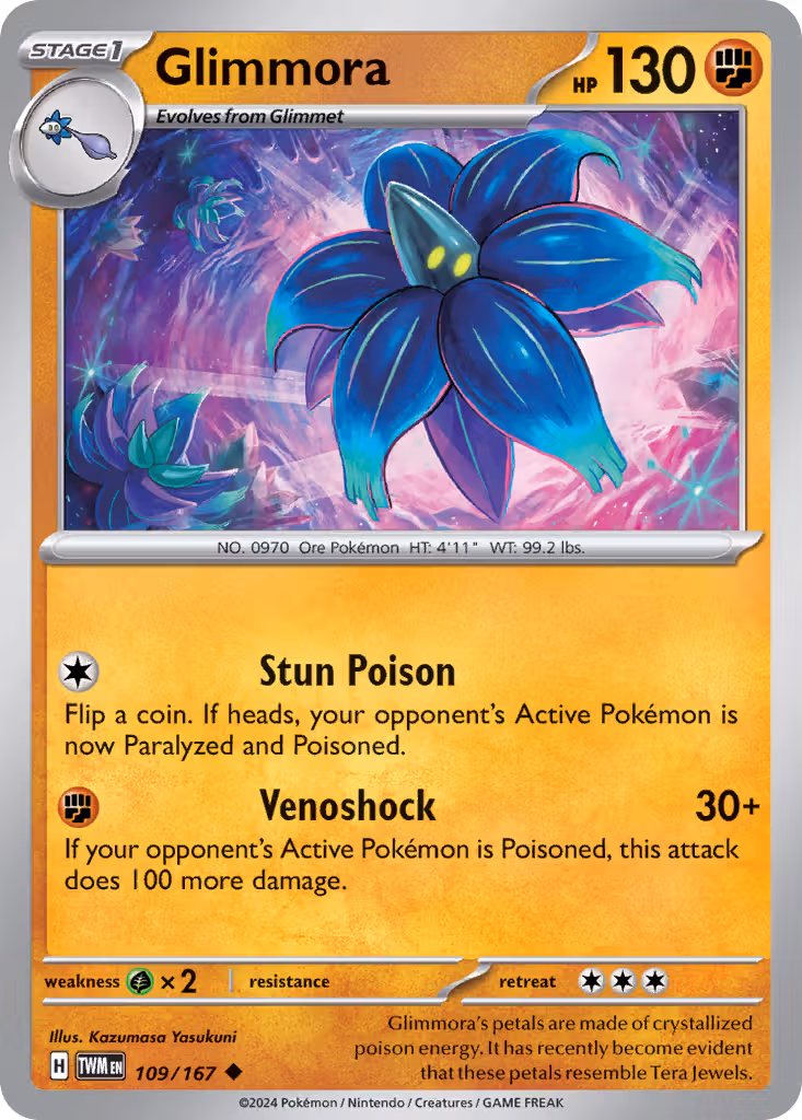 Glimmora 109/167 Pokemon card