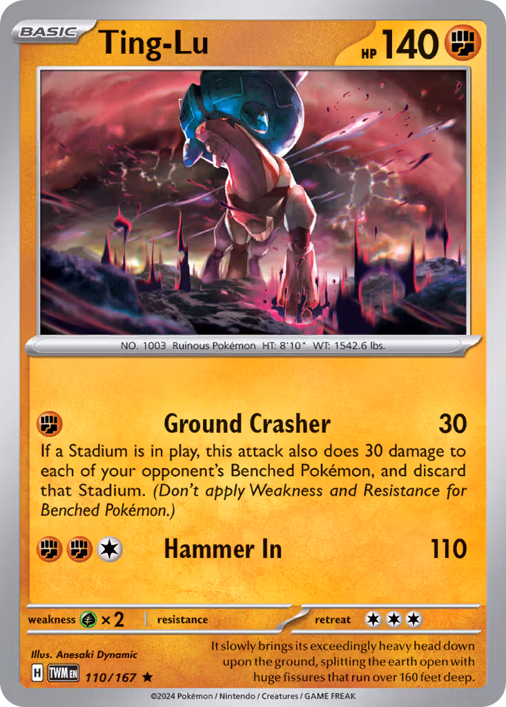 Ting-Lu 110/167 Pokemon card