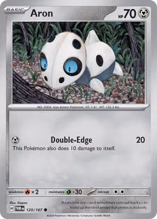 Aron 120/167 Pokemon card