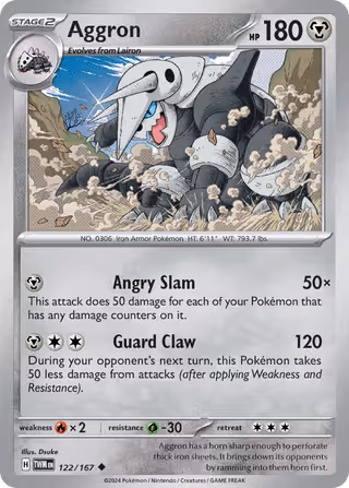Aggron 122/167 Pokemon card