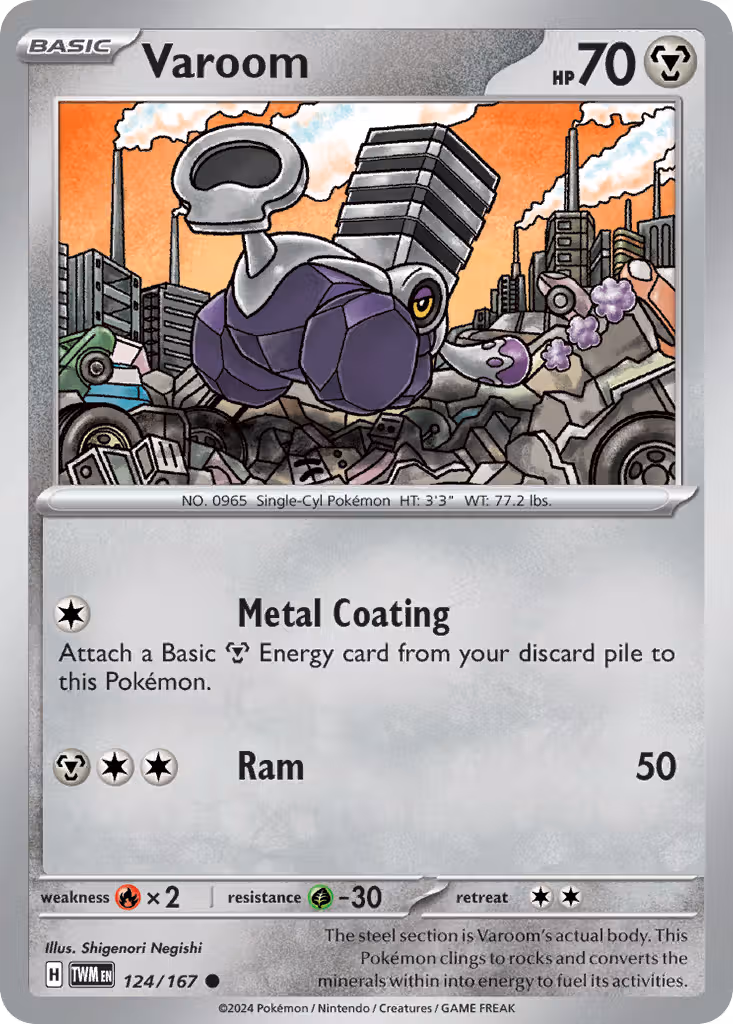 Varoom 124/167 Pokemon card
