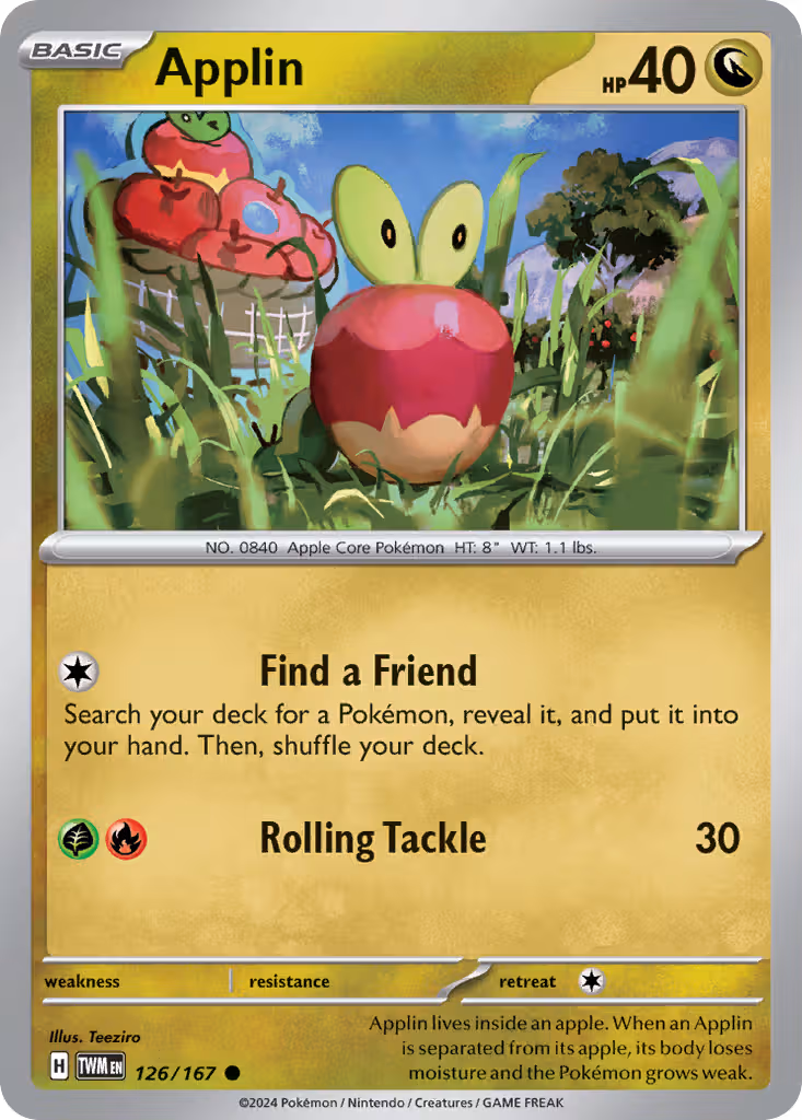 Applin 126/167 Pokemon card