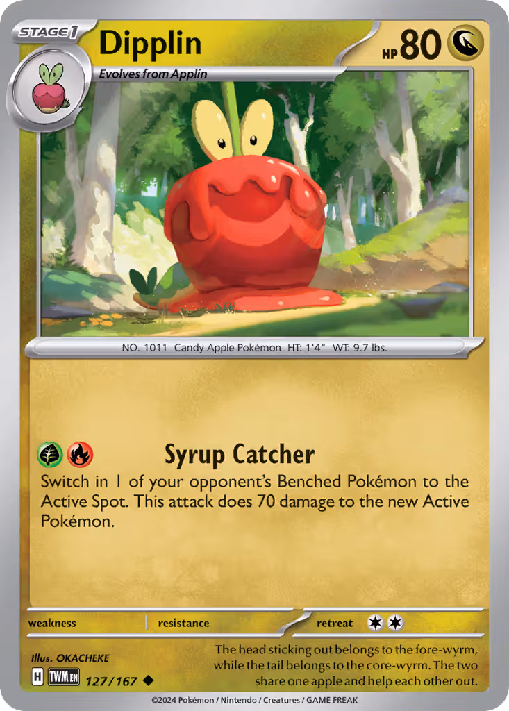 Dipplin 127/167 Pokemon card