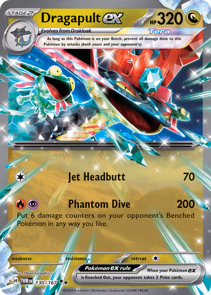 Dragapult ex 130/167 Pokemon card