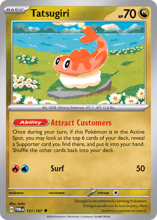 Tatsugiri 131/167 Pokemon card