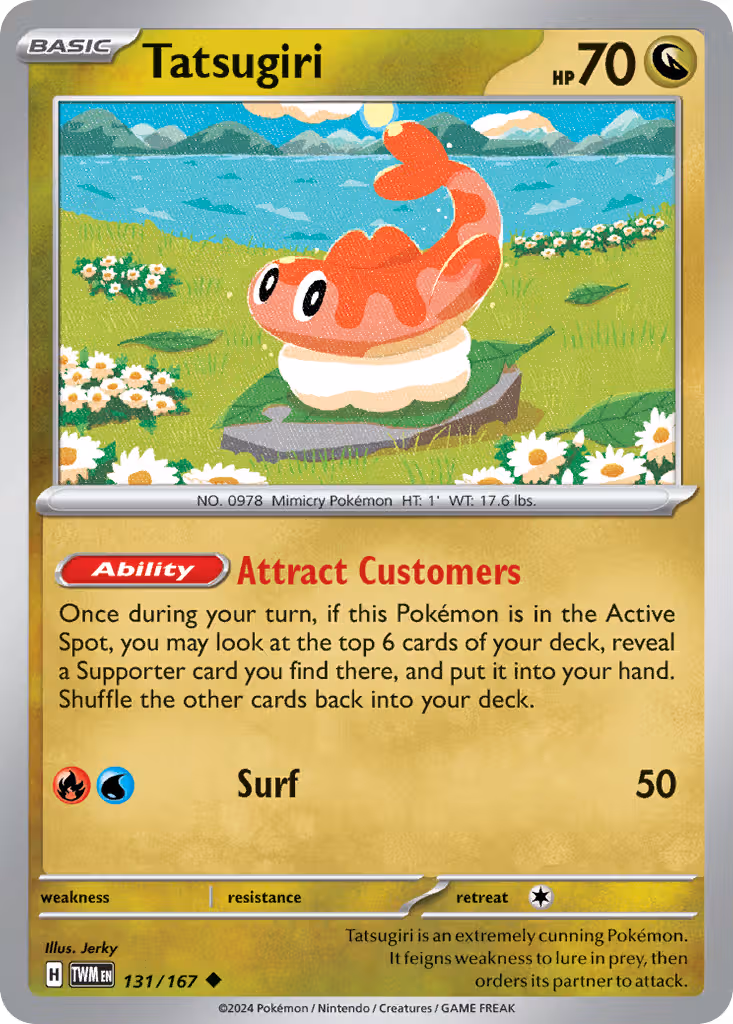 Tatsugiri 131/167 Pokemon card