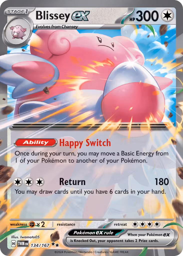 Blissey ex 134/167 Pokemon card