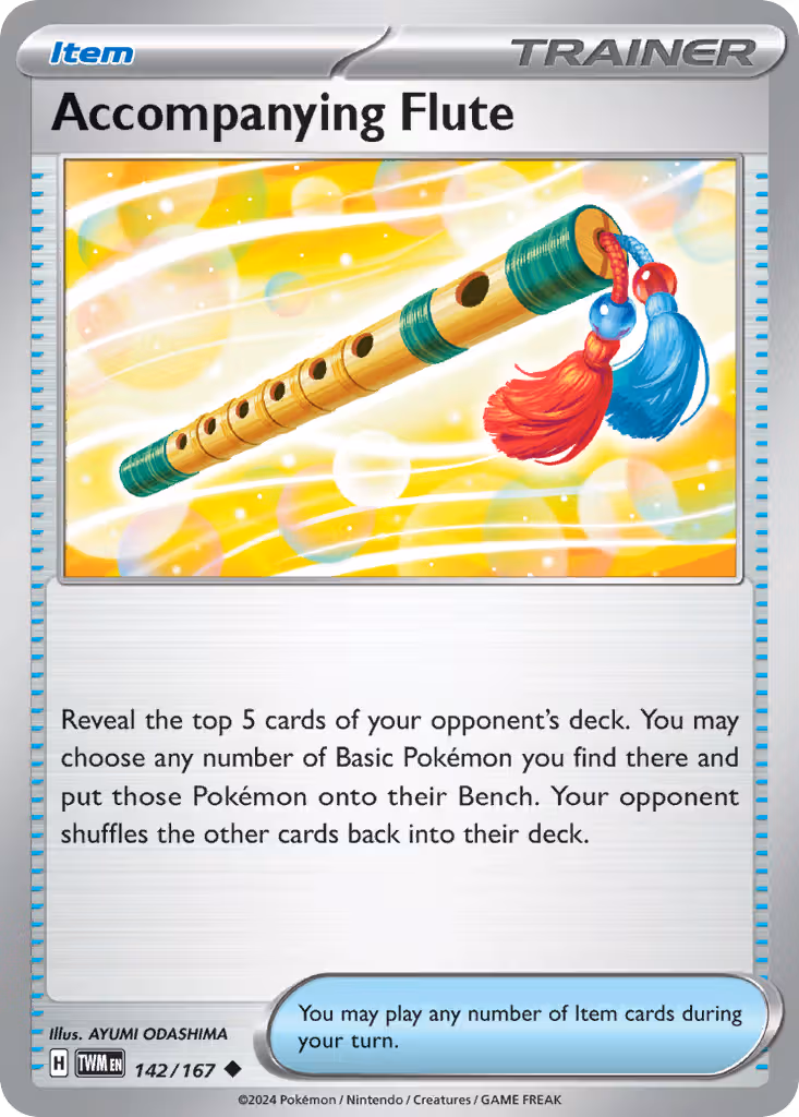 Accompanying Flute 142/167 Pokemon card