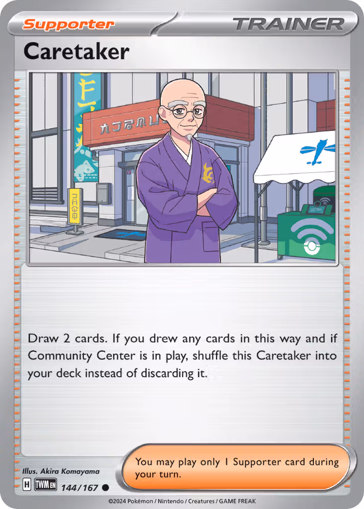 Caretaker 144/167 Pokemon card