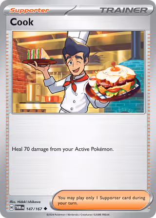 Cook 147/167 Pokemon card
