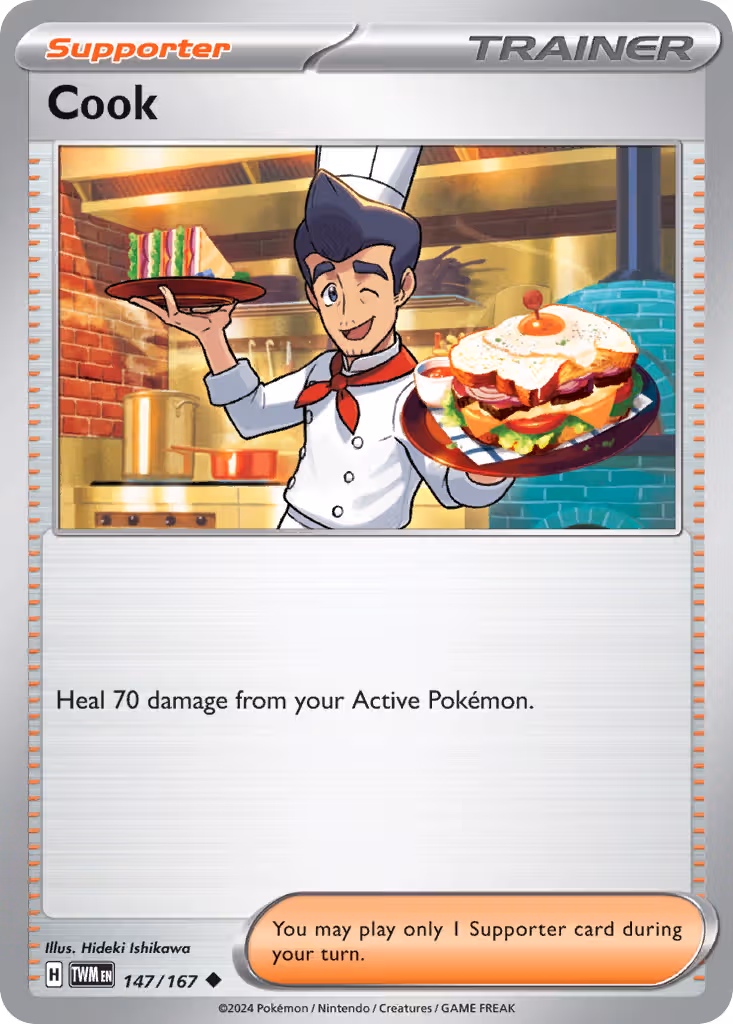 Cook 147/167 Pokemon card