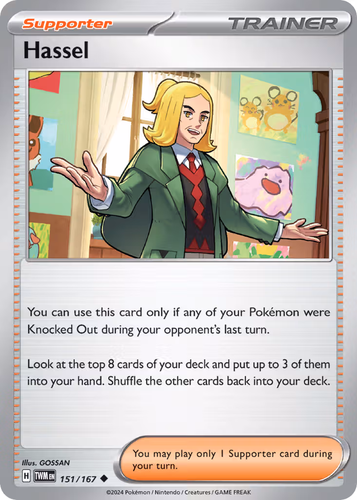 Hassel 151/167 Pokemon card