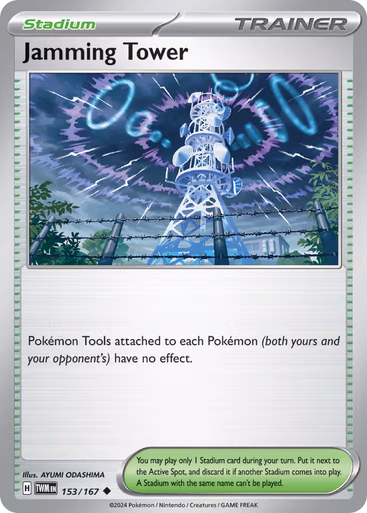 Jamming Tower 153/167 Pokemon card