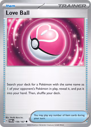 Love Ball 156/167 Pokemon card