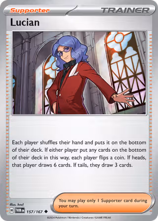 Lucian 157/167 Pokemon card