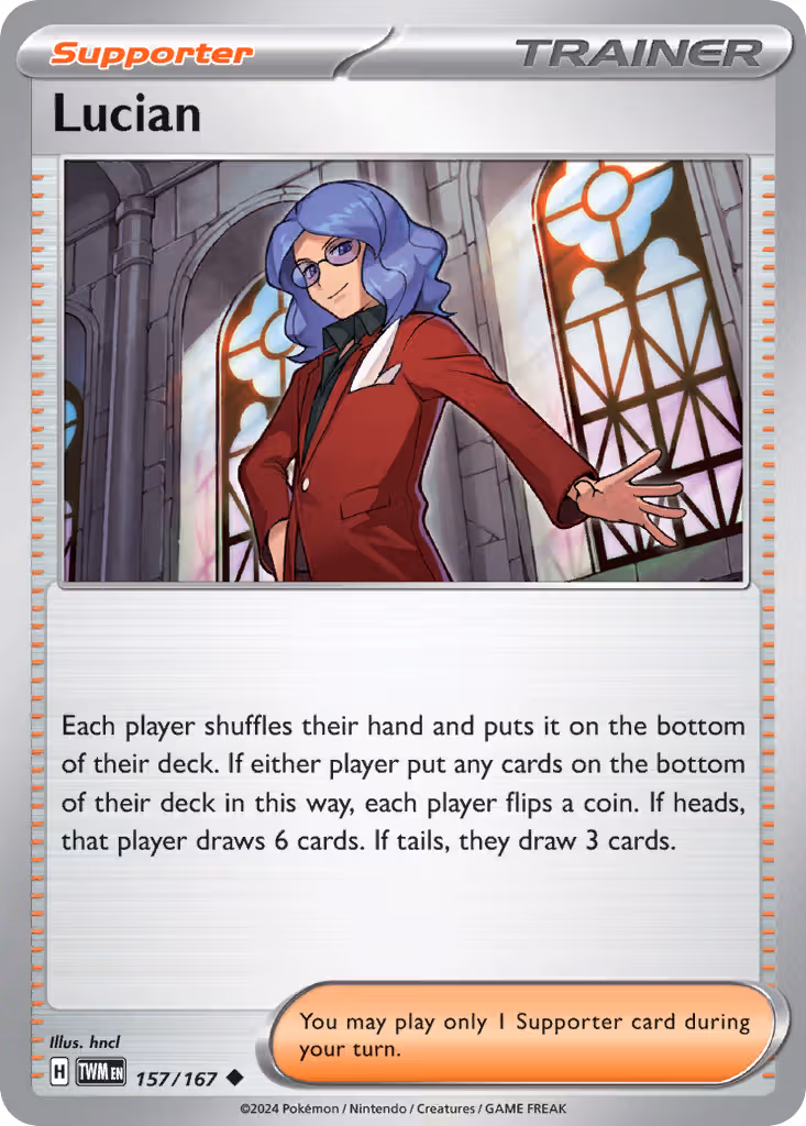 Lucian 157/167 Pokemon card