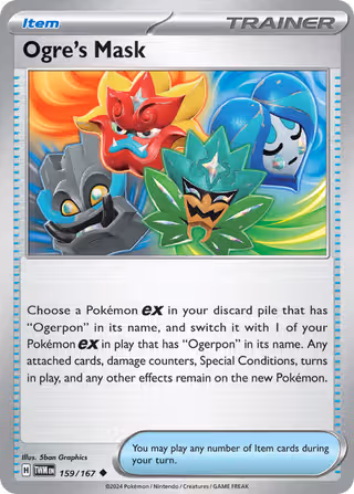 Ogre's Mask 159/167 Pokemon card