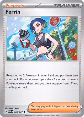 Perrin 160/167 Pokemon card