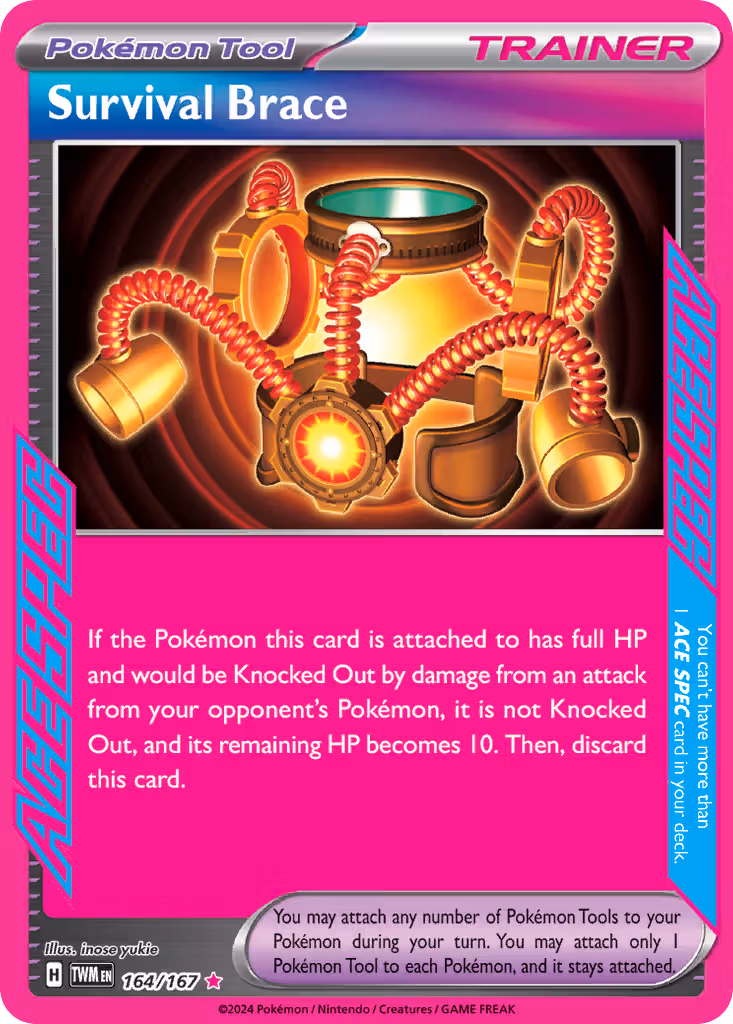 Survival Brace 164/167 Pokemon card