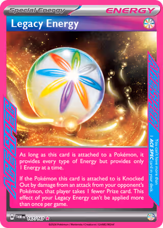 Legacy Energy 167/167 Pokemon card