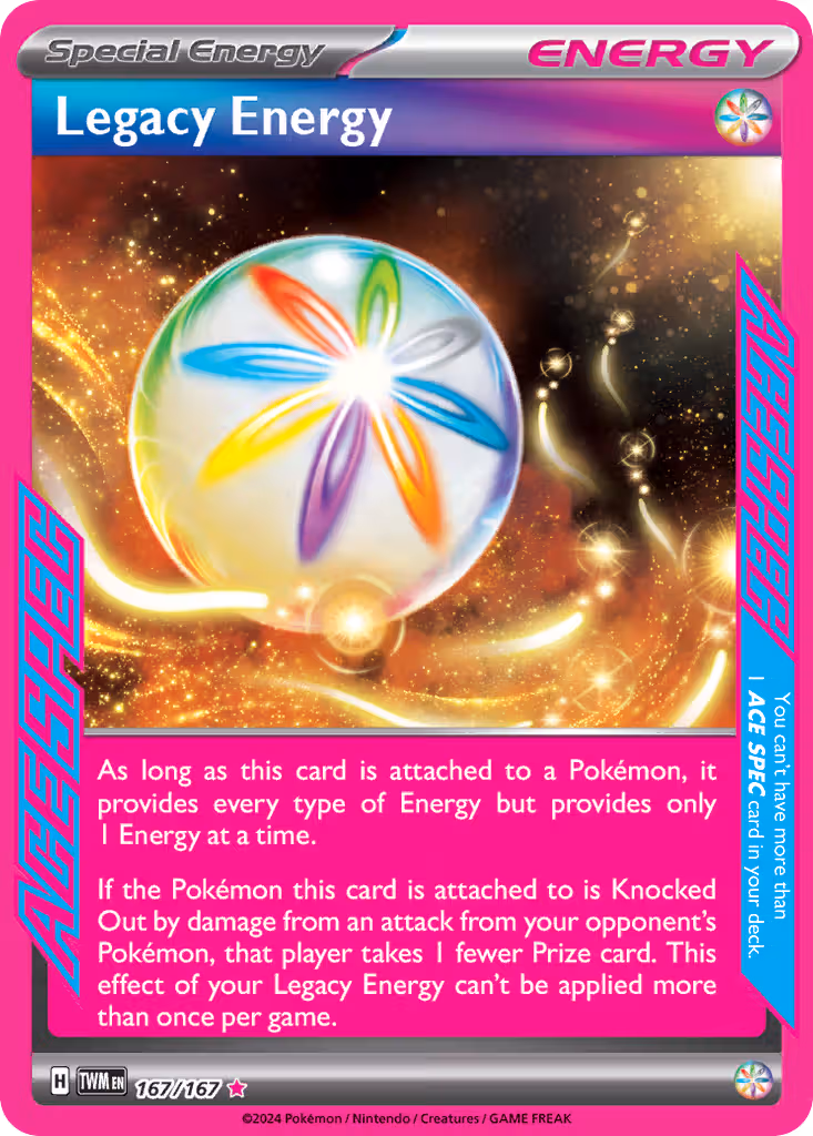 Legacy Energy 167/167 Pokemon card