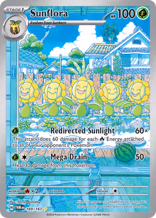Sunflora 169/167 Pokemon card