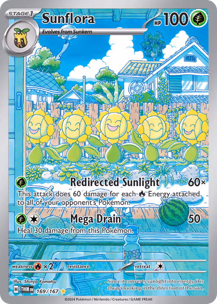 Sunflora 169/167 Pokemon card