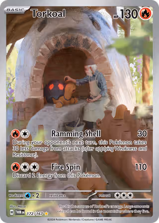 Torkoal 172/167 Pokemon card