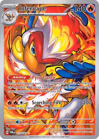 Infernape 173/167 Pokemon card
