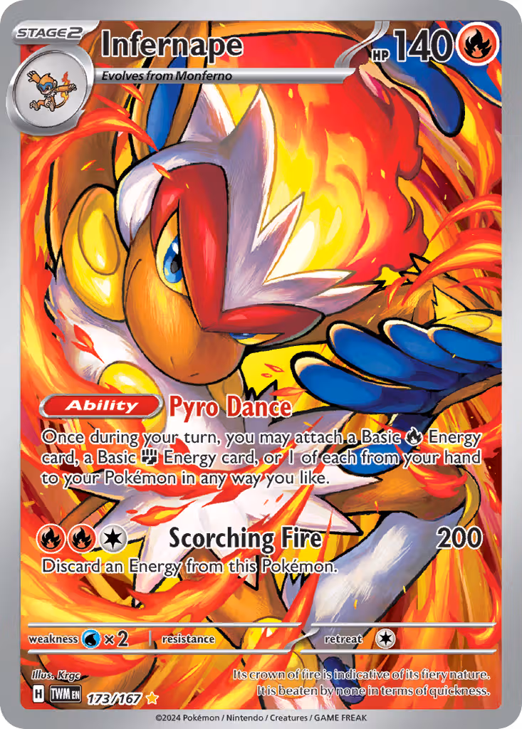 Infernape 173/167 Pokemon card