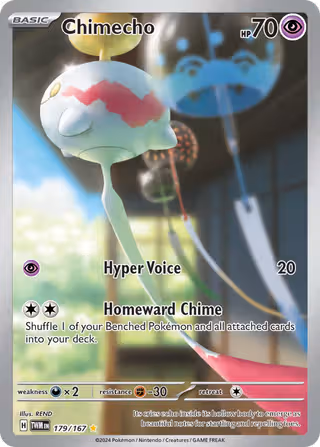 Chimecho 179/167 Pokemon card
