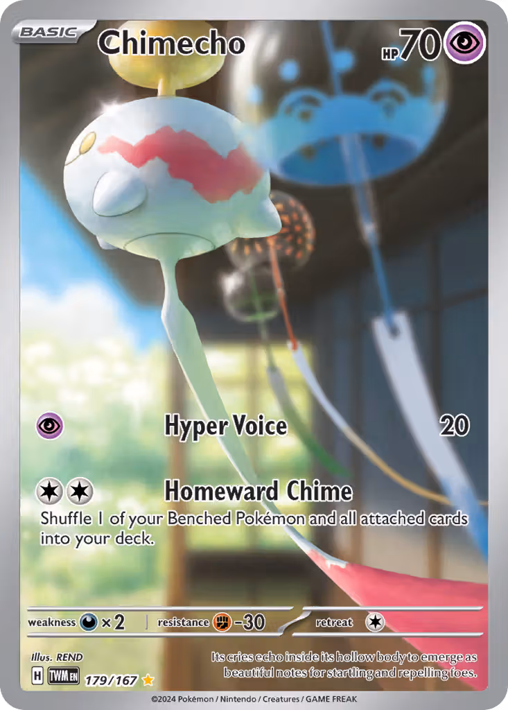 Chimecho 179/167 Pokemon card