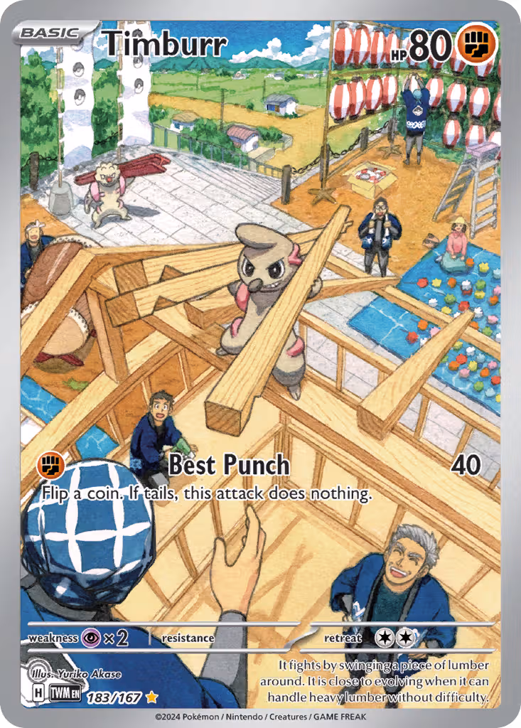 Timburr 183/167 Pokemon card