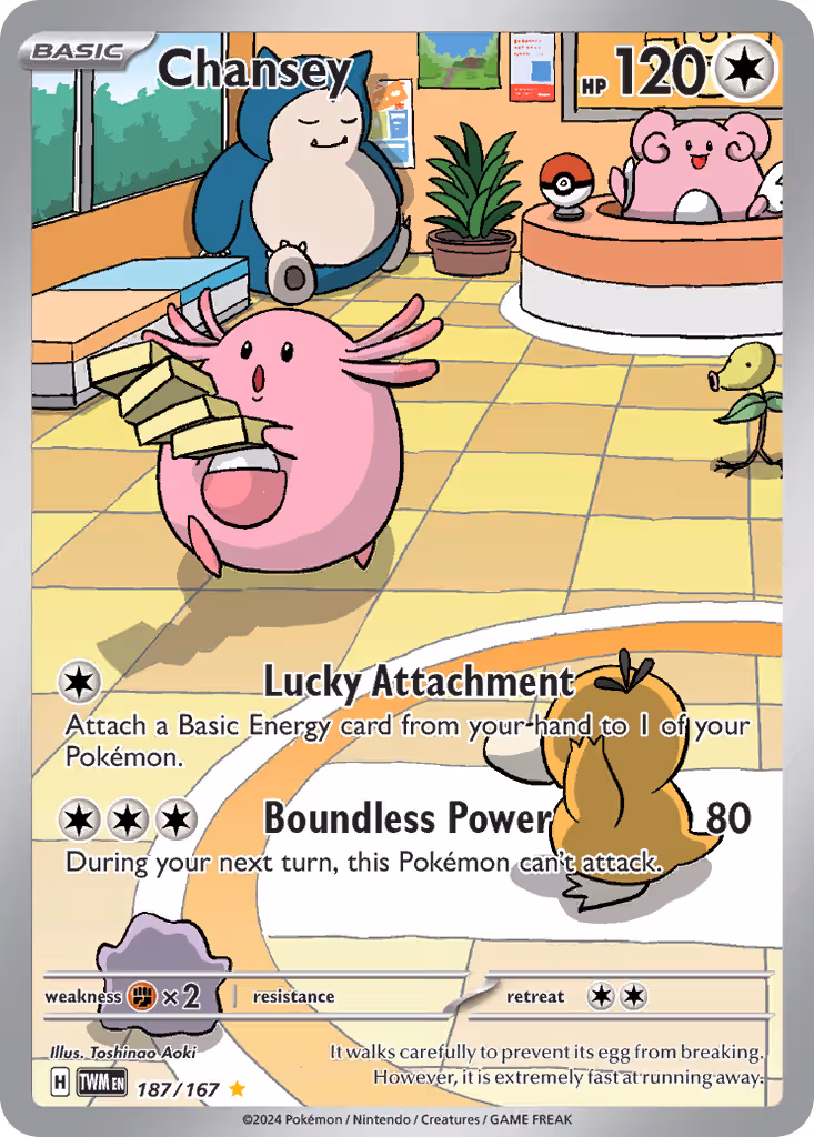 Chansey 187/167 Pokemon card