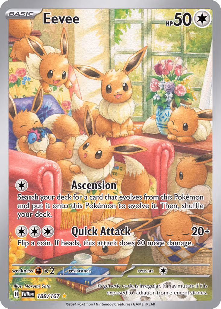 Eevee 188/167 Pokemon card