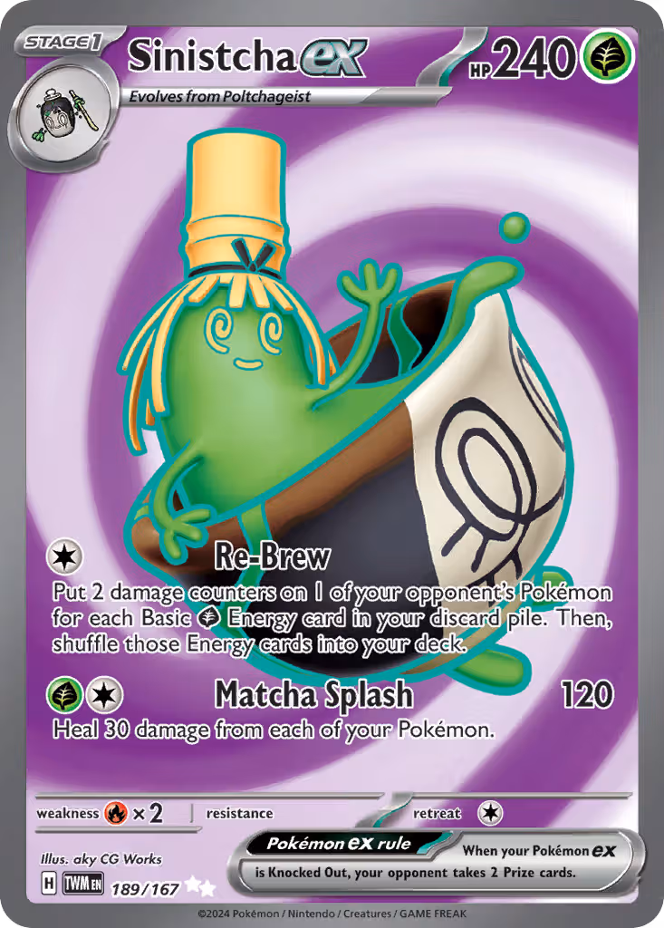 Sinistcha ex 189/167 Pokemon card