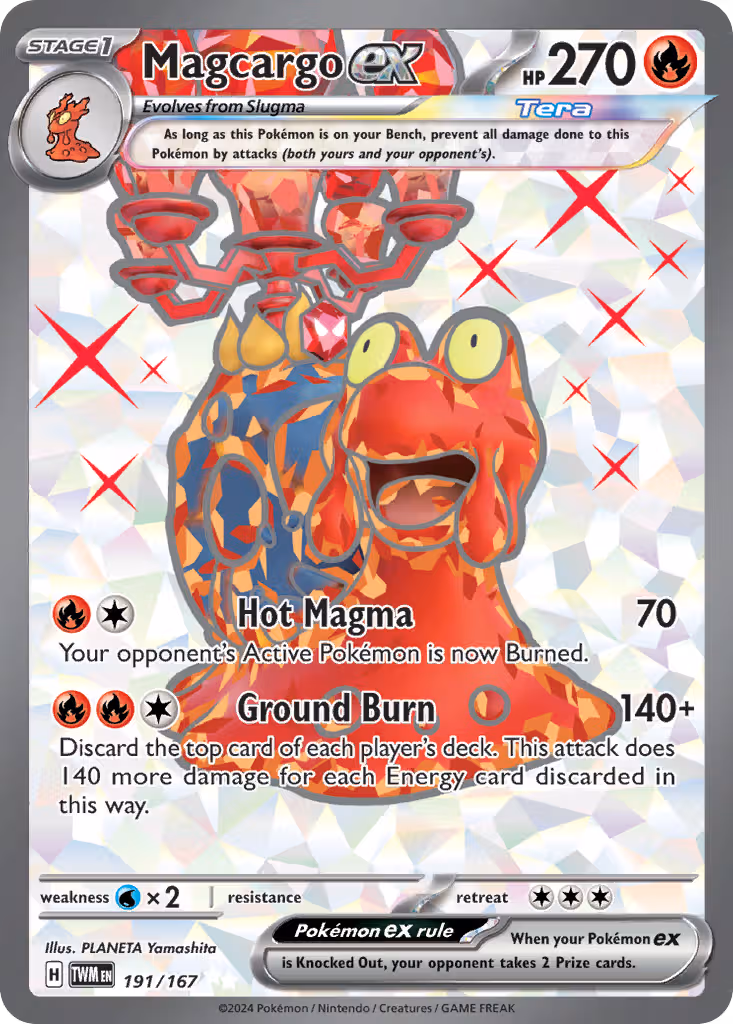 Magcargo ex 191/167 Pokemon card