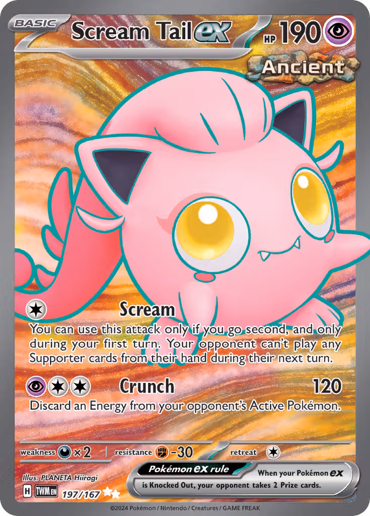 Scream Tail ex 197/167 Pokemon card