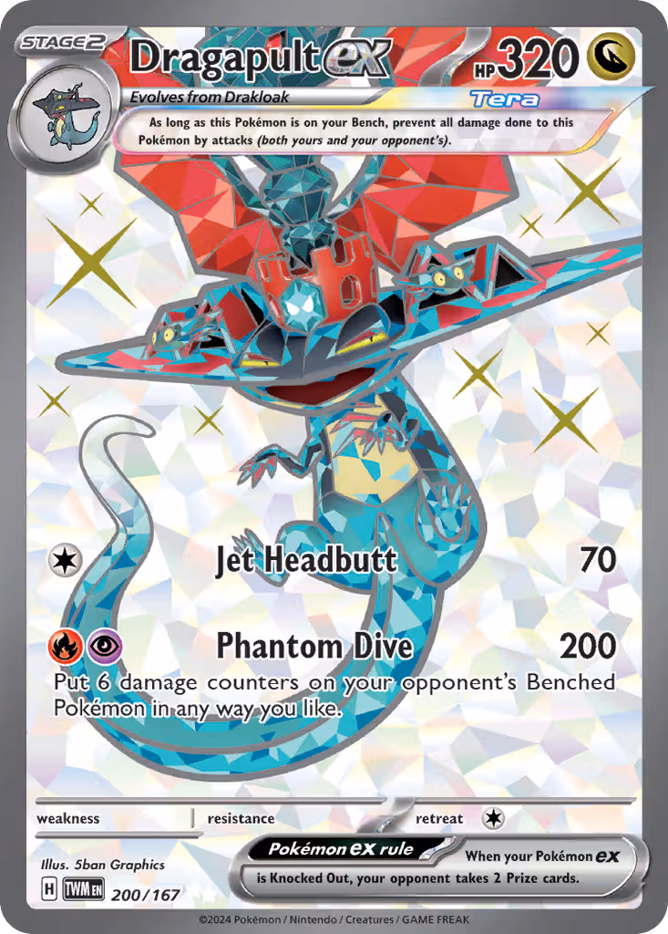 Dragapult ex 200/167 Pokemon card