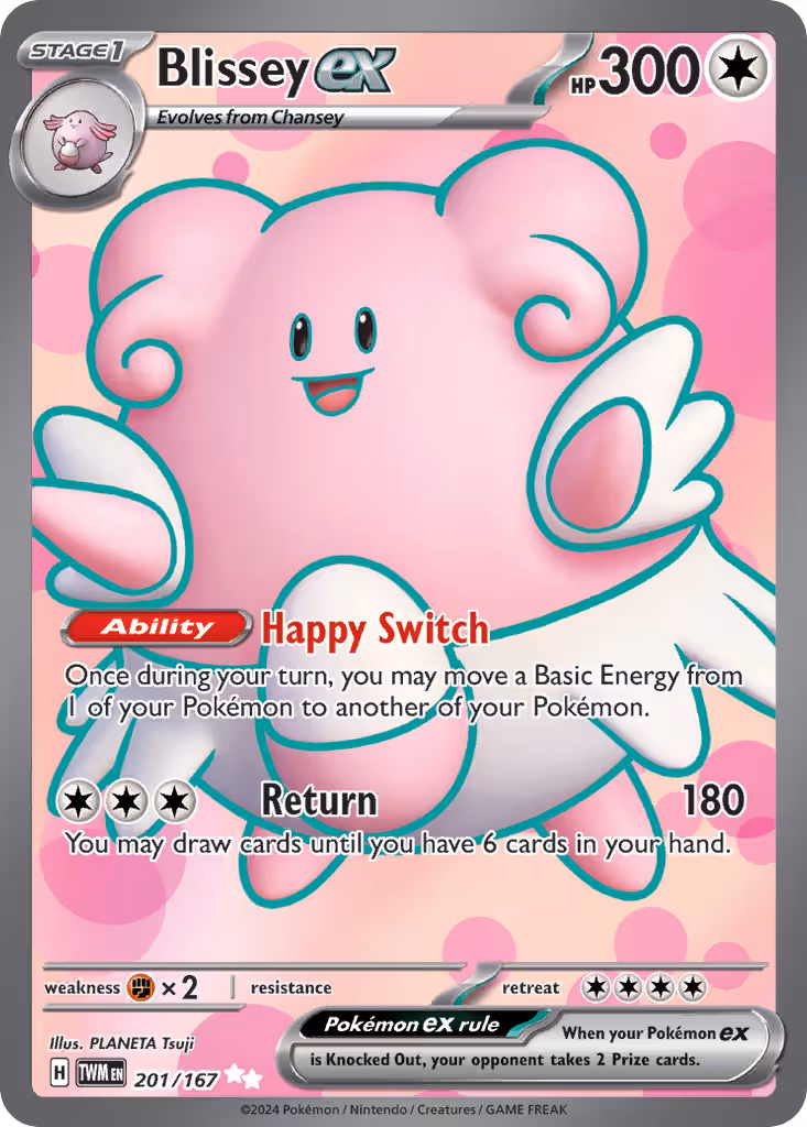 Blissey ex 201/167 Pokemon card