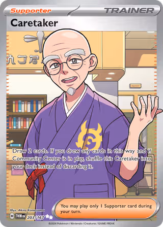 Caretaker 203/167 Pokemon card