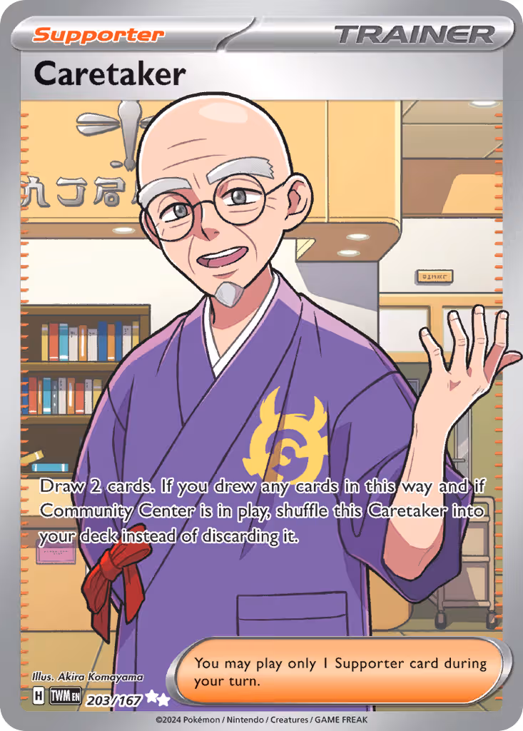 Caretaker 203/167 Pokemon card