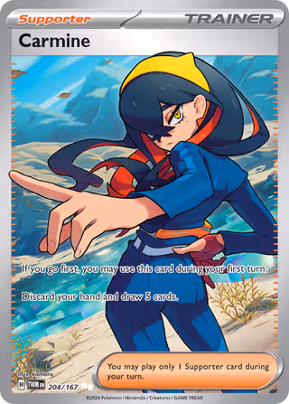 Carmine 204/167 Pokemon card