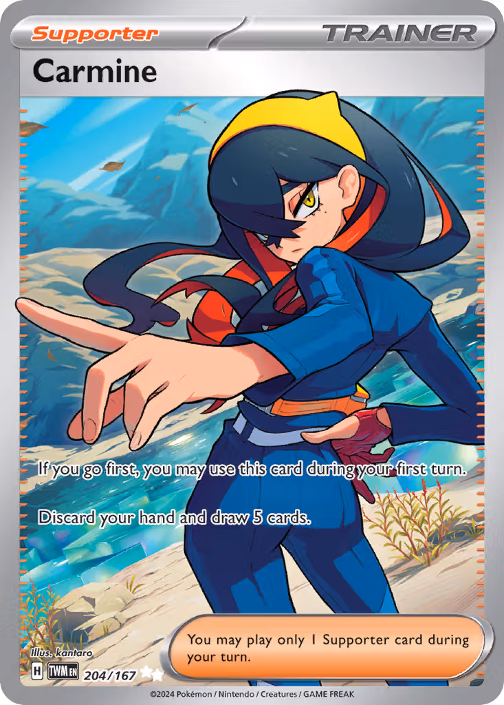 Carmine 204/167 Pokemon card