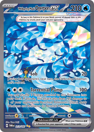 Wellspring Mask Ogerpon ex 213/167 Pokemon card